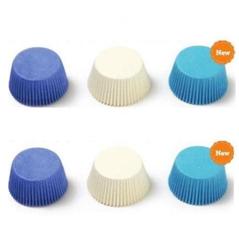 Pirottini in Carta da forno - Bianco, Celeste, Blu 200 pz 32x22 mm