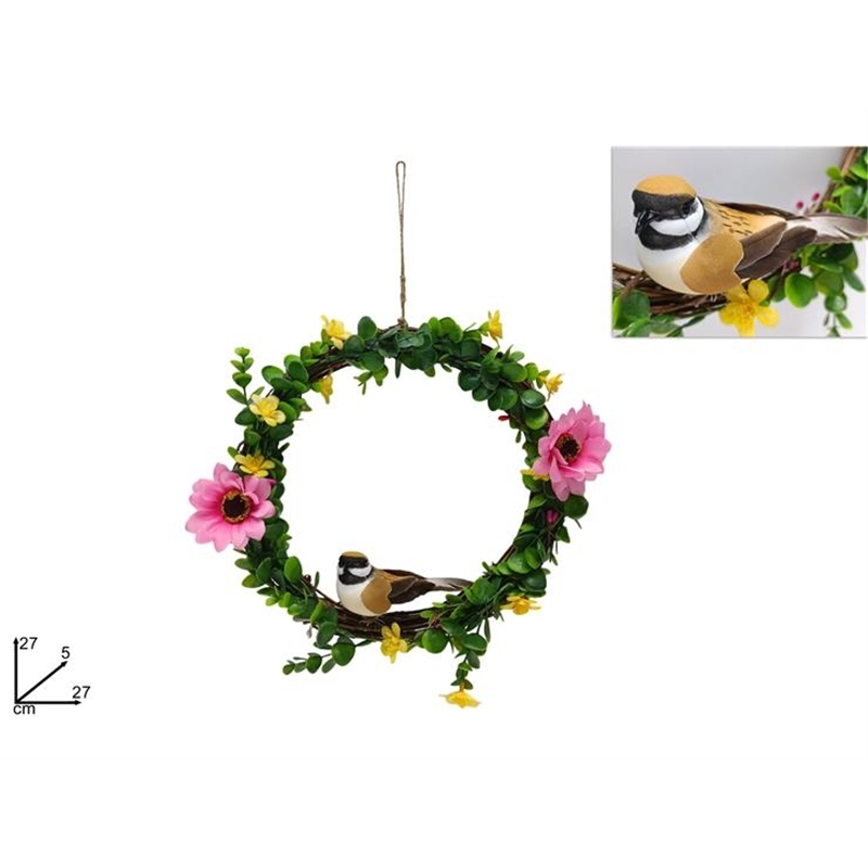 Dietro Porta In Legno Intrecciato 27 Cm