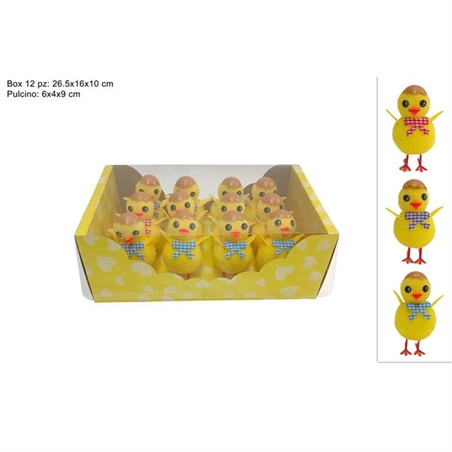 Pulcino Con Fiocco 9 Cm