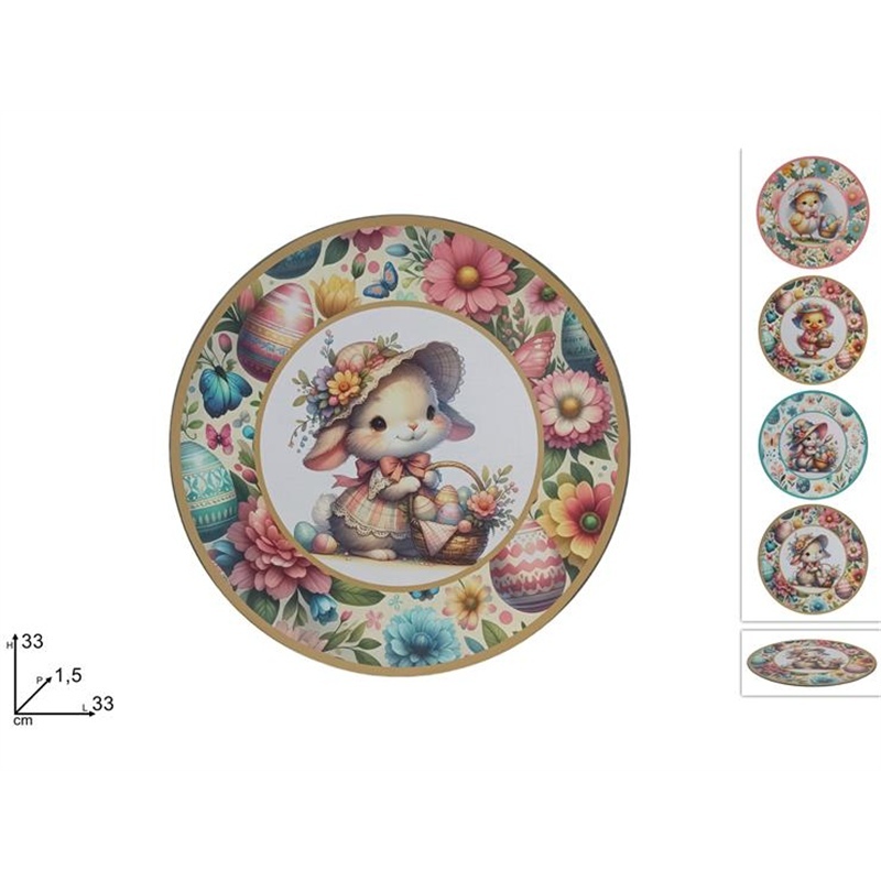 Sottopiatto 33 Cm Con Decoro Pasquale