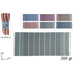 Telo Mare In Cotone 85x170 Cm Colori Assortiti A Righe