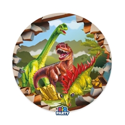 6 Piatti Ø 22 cm Dinosaurs