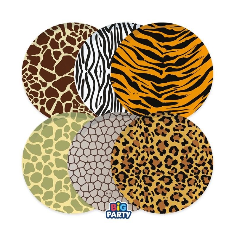 6 Piatti MIX Ø 24 cm Animalier