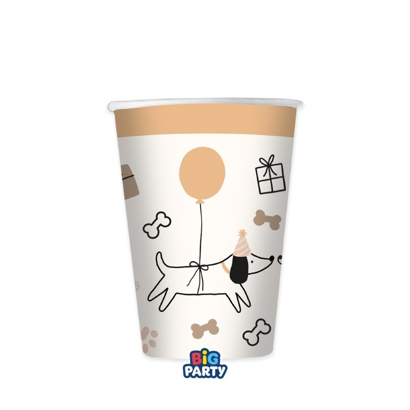 6 Bicchieri 250 cc Pet Dogs