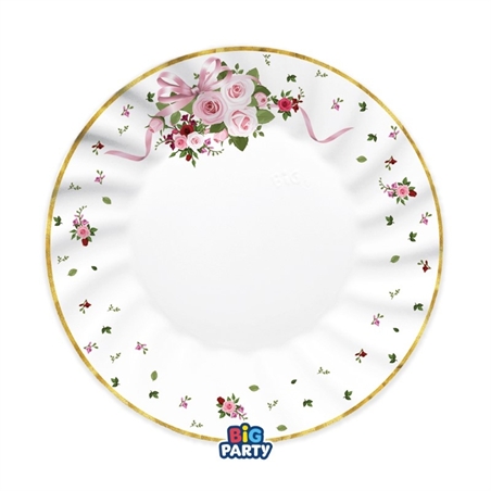 6 Piatti Ø 25 cm Pink Blossom