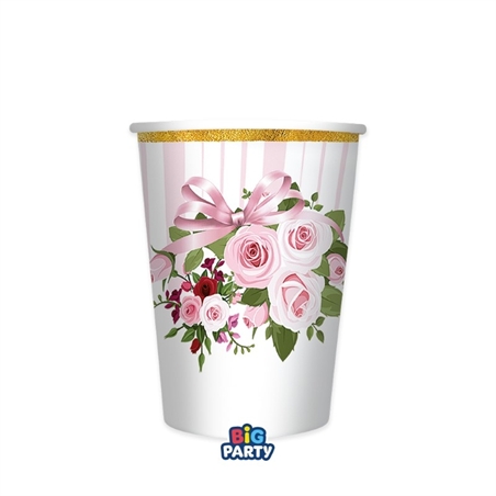 6 Bicchieri 250 cc Pink Blossom
