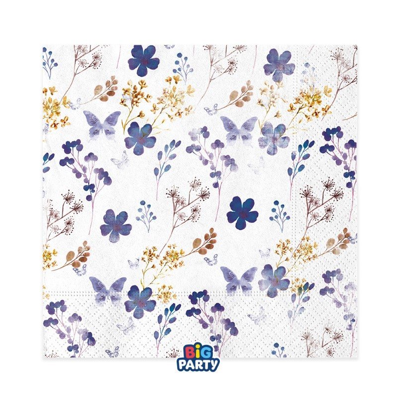 16 Tovaglioli 33 x 33 cm Foliage Lilas