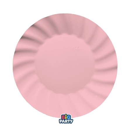 6 Piatti Ø 25 cm Wavy Rosa Baby