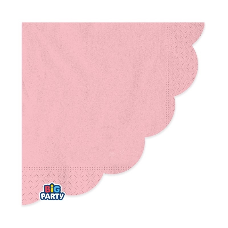 16 Tovaglioli 33 x 33 Wavy Rosa Baby