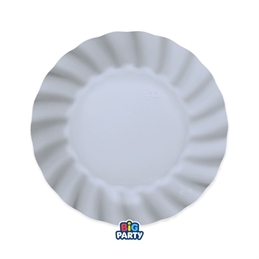 6 Piatti Ø 20 cm Wavy Celeste Baby