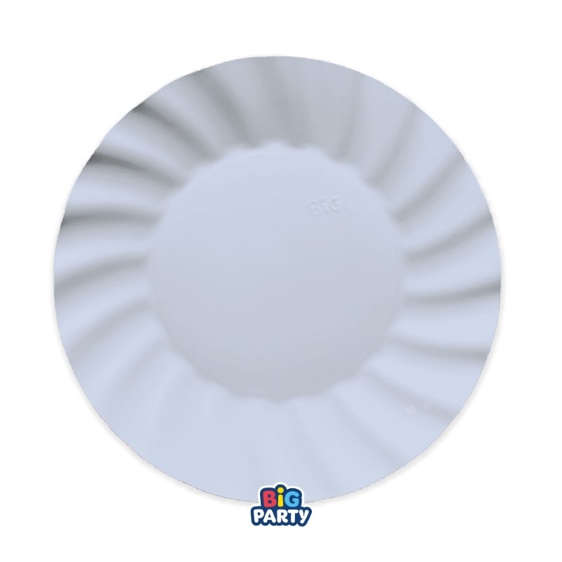 6 Piatti Ø 25 cm Wavy Celeste Baby