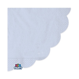 16 Tovaglioli 33 x 33 cm Wavy Celeste Baby