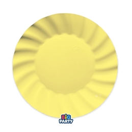 6 Piatti Ø 25 cm Wavy Giallo