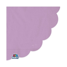 16 Tovaglioli 33 x 33 cm Wavy Lilla