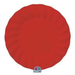 6 Piatti Ø 30 cm Wavy Rosso