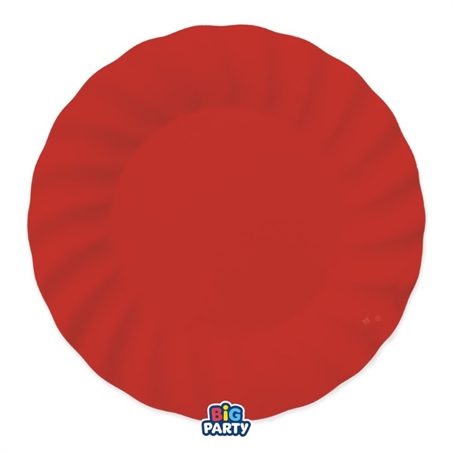 6 Piatti Ø 30 cm Wavy Rosso