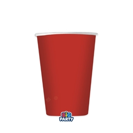 6 Bicchieri 250 cc Wavy Rosso