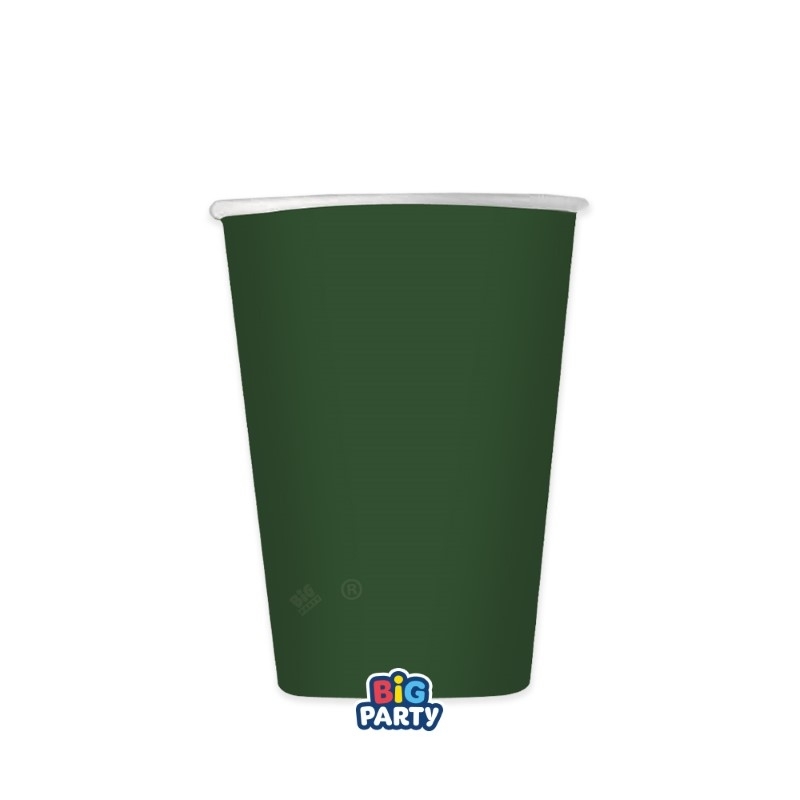 6 Bicchieri 250 cc Wavy Verde Foresta