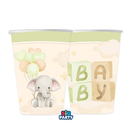 6 Bicchieri 250 cc Baby Elephant