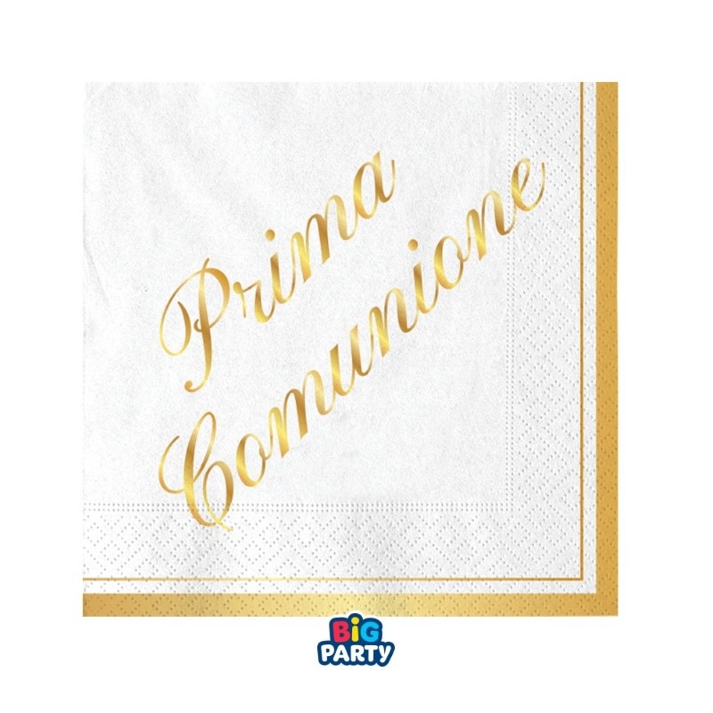 16 Tovaglioli Italic 25 x 25 cm Prima Comunione
