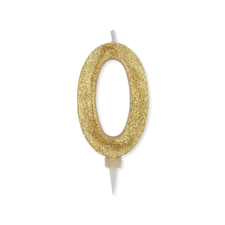 Candela Maxi Oro Glitter 15 cm