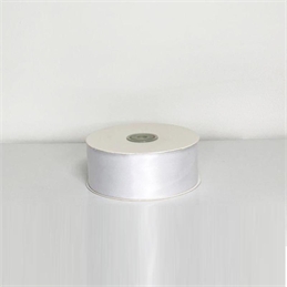 Rotolo Nastro Doppio Raso Bianco 50 metri