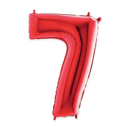 Palloncino Mylar Rosso 40″ Numero 7