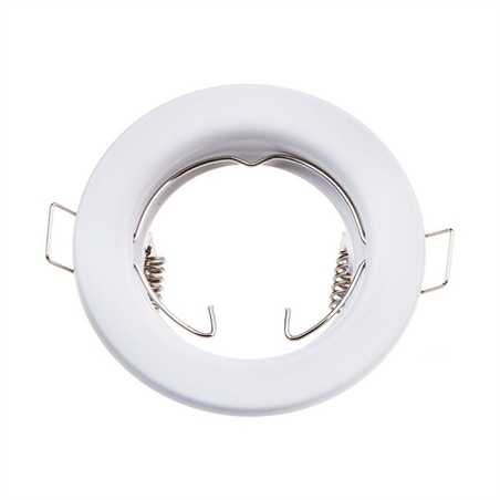 Portafaretto LED da Incasso Rotondo GU10 e GU5.3 (MR16) Colore Bianco (Box 2 Pezzi)