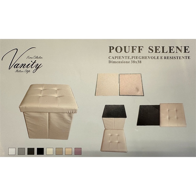 Pouf Quadrato Selena In Pvc 