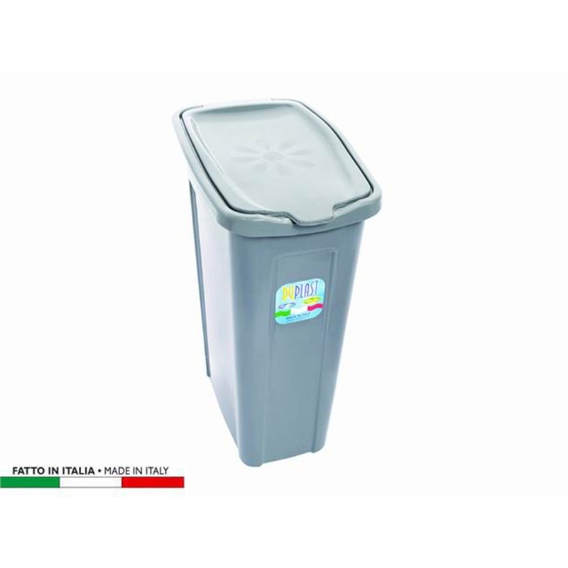 Pattumiera Slim Lt 35 Silver