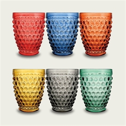 Set 6 Cherry Blossom In Vetro Colore Mix