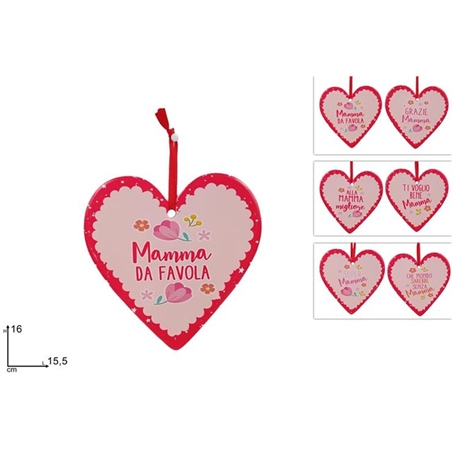 Appendino A Cuore In Ceramica 16 Cm Festa Della Mamma