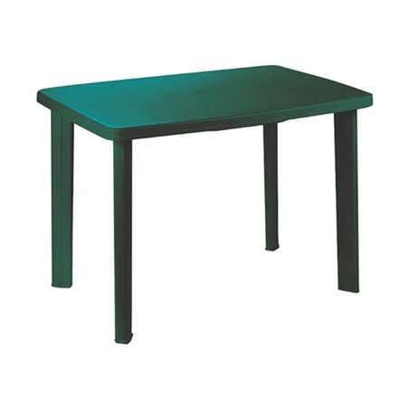 Tavolo Faretto In Resina Verde 101x68x72 Cm
