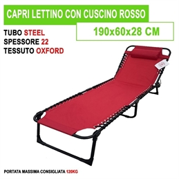 Lettino Capri Mare Con Cuscino
