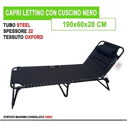 Lettino Capri Mare Con Cuscino
