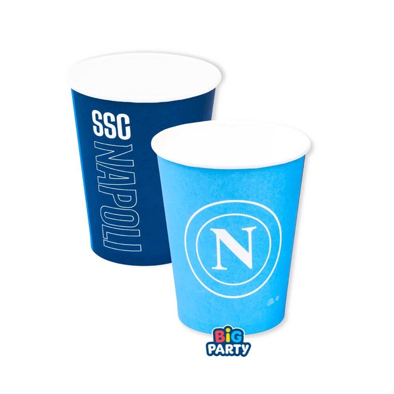 Bicchieri 250 cc SSC Napoli 6 pezzi