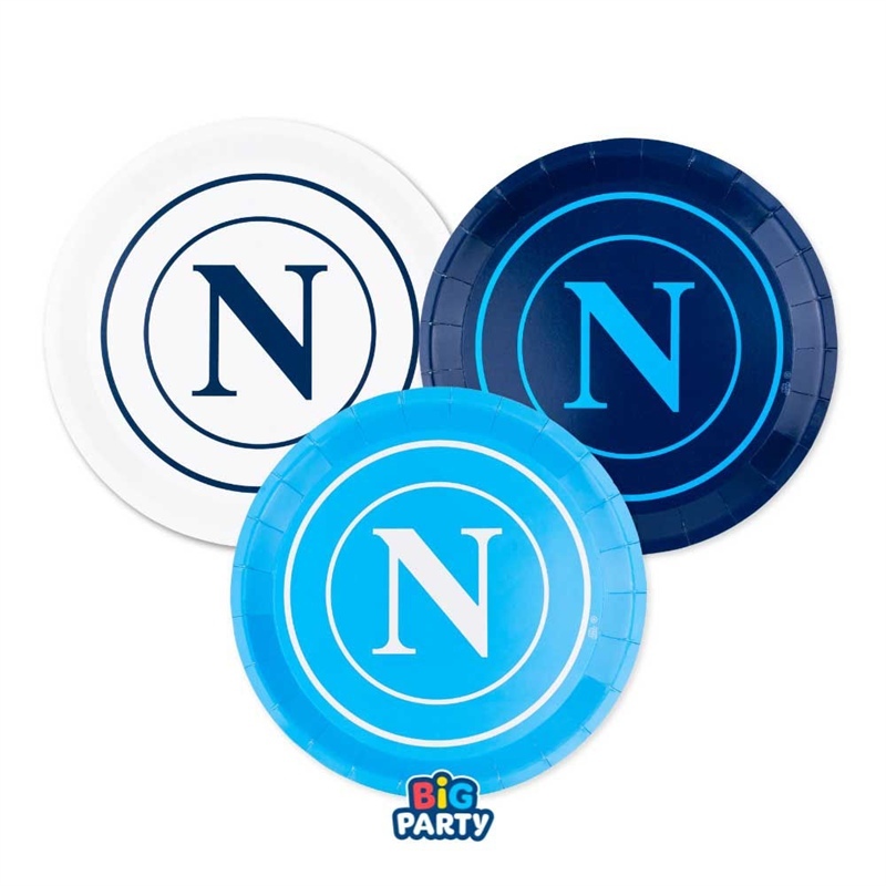 Piatti Mix 18 cm SSC Napoli 6 pezzi
