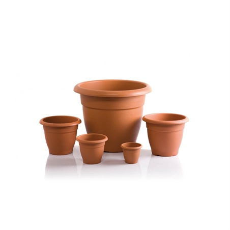 Vaso Bombato In Plastica Amantea Diametro 18