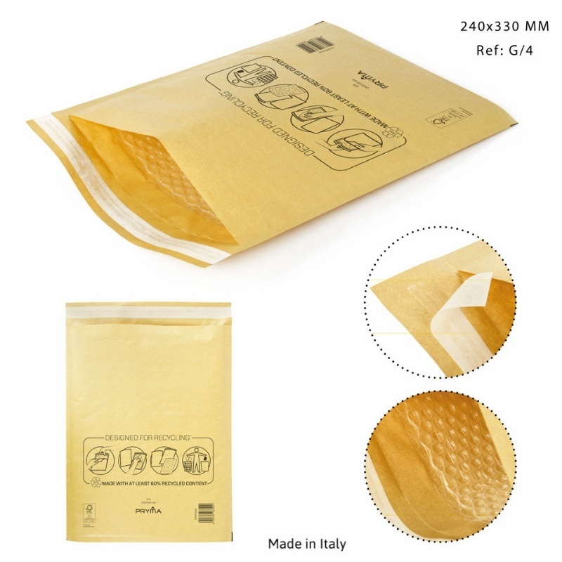 Pryma Busta Gialla Imbottita G/4 240X330Mm