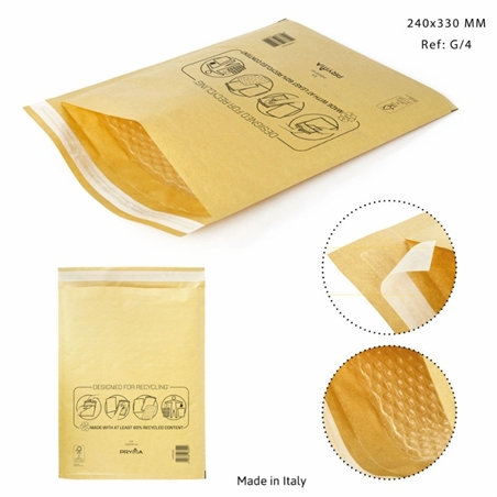 Pryma Busta Gialla Imbottita G/4 240X330Mm