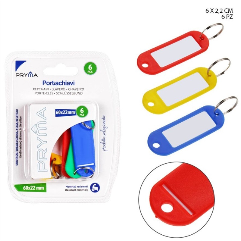 Pryma Portachiavi 6X2.2Cm 6Pz 