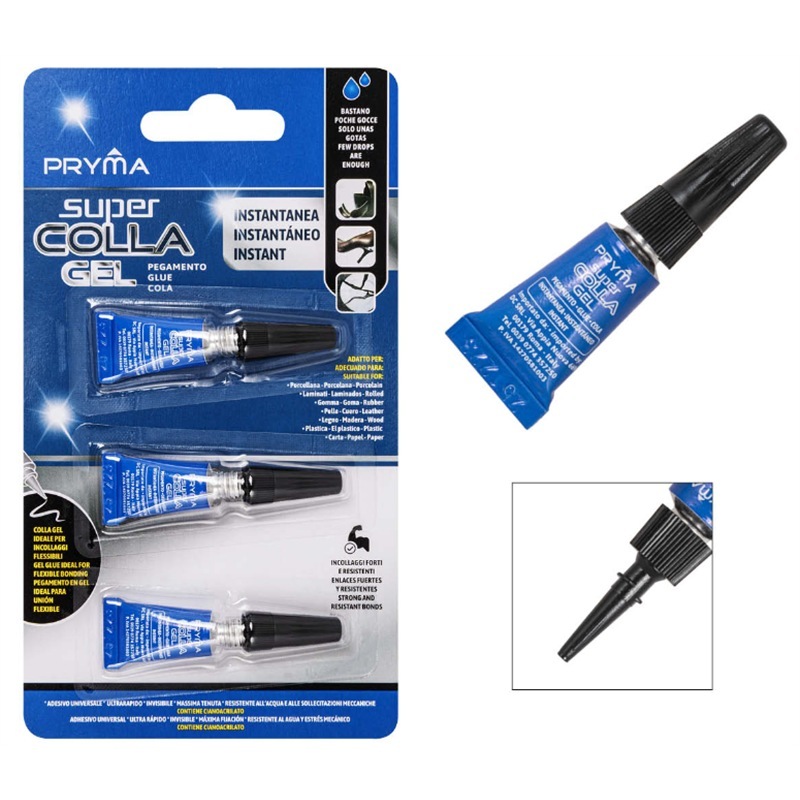 Pryma Super Colla Gel Istantanea 1G 3 Pz