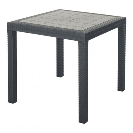 Tavolo Dallas Antracite 80x80
