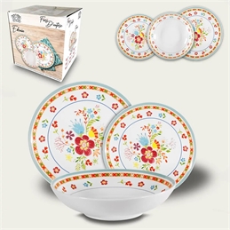 Set 18 Piatti Edenia In Porcellana