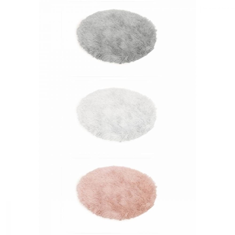 TAPPETO PELLICCIA TONDO 900GSM D80CM 4 
