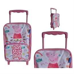 Zaino Trolley Asilo Peppa Pig + borraccia e porta merenda