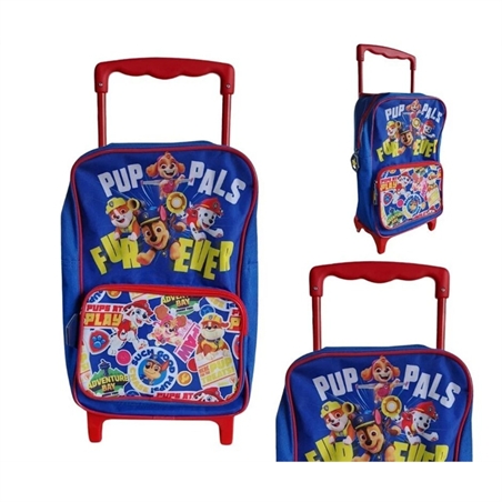 Zaino Trolley Asilo Paw Patrol + borraccia e porta merenda
