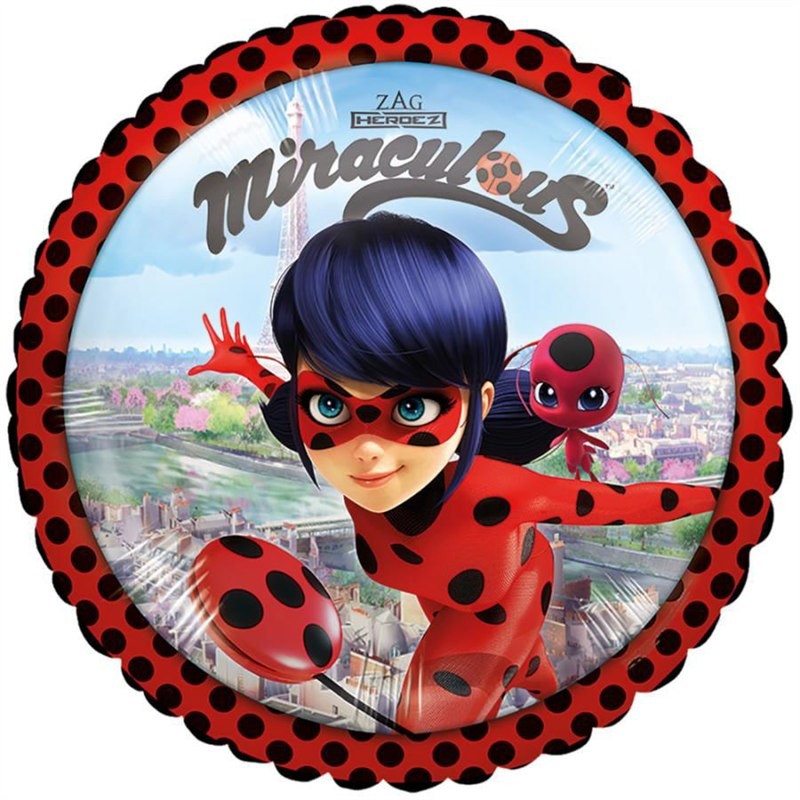 Palloncino Mylar 43 cm Miraculous LadyBug Palloncino Mylar 43 cm Miraculous LadyBug