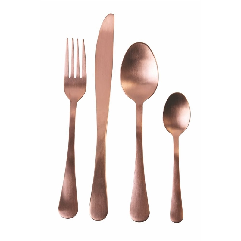 5TH AVENUE SET 24PZ POSATE RAME SATINATO