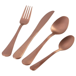 5TH AVENUE SET 24PZ POSATE RAME SATINATO